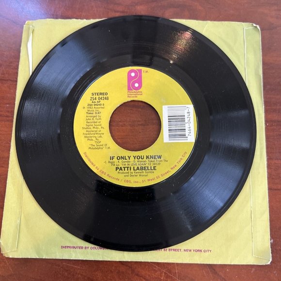 PATTI LABELLE I'll Never Give Up & If Only You Knew 45 RPM Vinyl Record - Picture 4 of 5